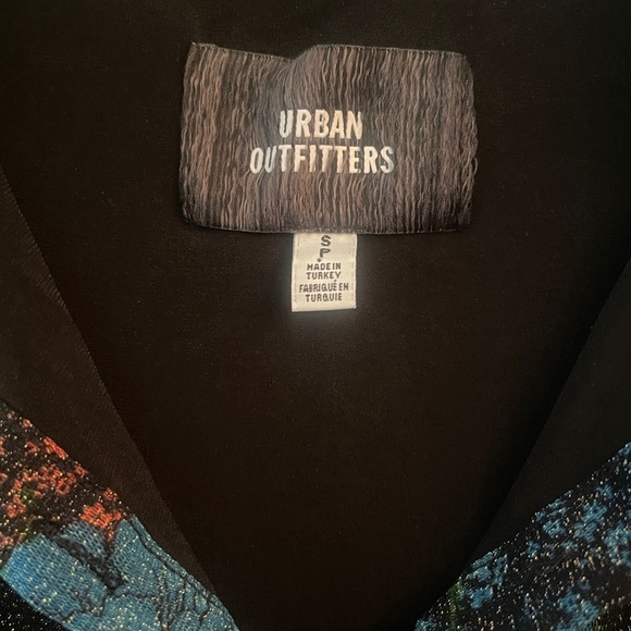 URBAN Outfitters cinched metallic mesh whimsigoth floral button size S mini - Picture 7 of 8